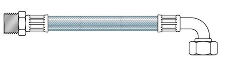 Superflex acier 25 Think-a-Flex tuyaux acier 16 bar DN 20 3/4"M 4/4"FC L1000mm