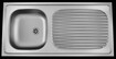 intro Merlot spoeltafel 1bak afdruip RVS omkeerbaar 1000x500mm plug