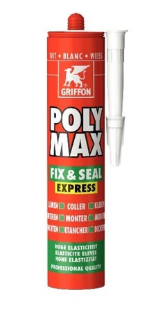 Griffon Poly Max Fix & Seal universele lijm wit 425gr