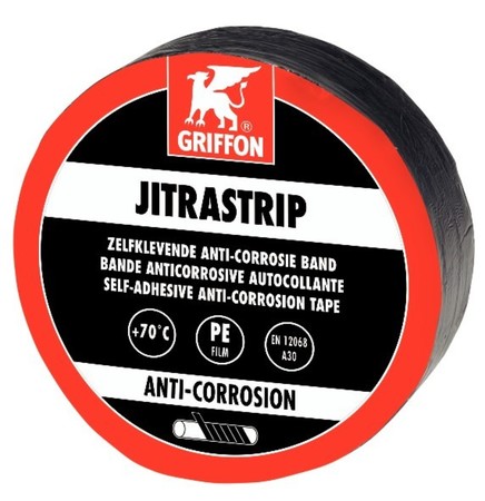 Griffon Jitrastrip Korrosionsschutzband selbstklebend schwarz B 5 cm Rolle 10 m