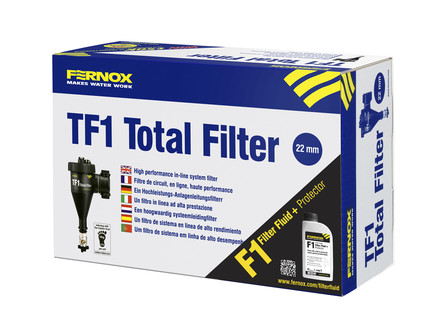 Fernox pack TF1 hydrocycloon magnetische doorlopende filter 1"