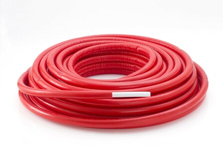 Tubipex tube pré-isolé - en couronne - D 32 - L 25m - 9mm - rouge