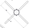 Riello Tau Unit - centreerstuk voor flexibel - set van 6 stuks - PP