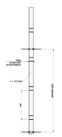 Riello Tau Unit - flexibel D 80 - Länge: 12,5 m - PP