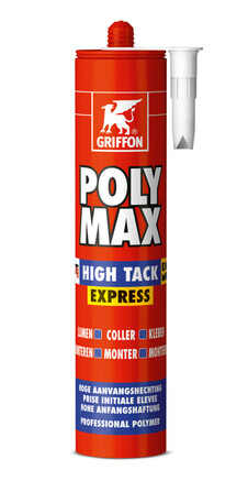 Griffon Poly Max High Tack Express colle de montage blanc 435gr