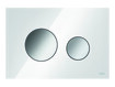 Tece TeceLoop plaque de commande blanc verre boutons chrome brillant