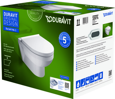 Duravit No.1 Wand-WC Rimless pack Compact 48
