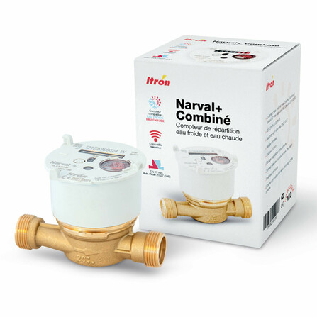 Itron Narval+ Warmwasser- und Kaltwasserzähler 1/2" DN15 L110mm