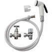 Pack hygiène-wc robinet Sanitie-Jet flexible douchette robinet d'arrêt 4 joints