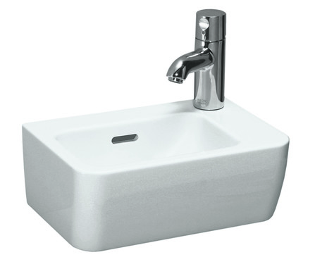 Laufen Pro S lave-mains 360x250 mm blanc 1 trou robine à droite porcelaine
