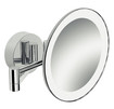 Van Marcke Icono miroir grossissantx3 bras double éclairage LED laiton/verre mur
