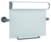 Normbau Nylon Care Kippbarer Spiegel mit weiß lackierten Leuchten 590x500mm