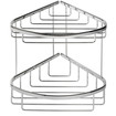 Geesa Basket corbeille double angulaire chromé