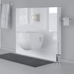 Van Marcke Cosmo Toiletset Acryl 100x120cm weiss Hi-Gloss mit Montageset