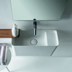 Falper Bauletto lave-mains 45x18x30 cm trou pour robinet à droite blanc mat