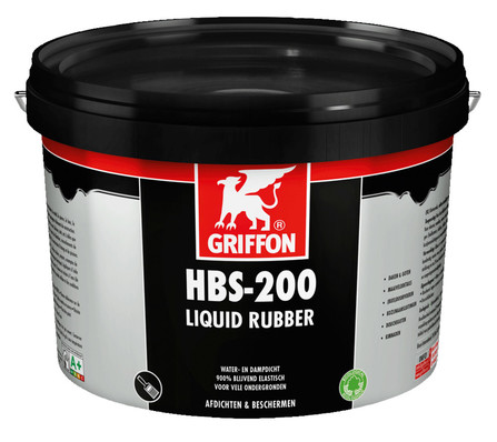 Griffon HBS-200 liquid rubber universeel water- en luchtafdichtende coating 5 L