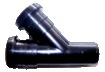 Pipelife PP T-stuk 45° MFF zwart D90