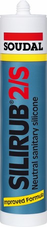 Soudal Silirub 2S voegkit op basis van siliconen één-component grijs 310 ml