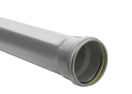Kabelwerk Eupen Eucarigid-RE SN2 tube d'égouttage PVC Benor D110 x 3,2 mm L 1 m gris