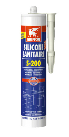 Griffon S-200 Silikon Kartusche 300 ml geruchlos für Kunststoff transparent