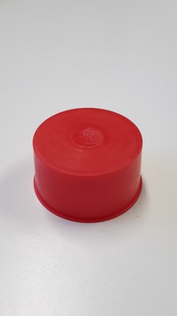 Pipelife Mörteldeckel PE rot D 40 mm