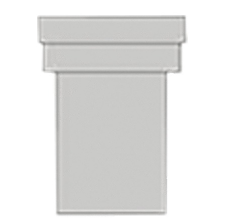 Nicoll rechte WC-mof afvoer D 100 mm L 160 mm polystyrol wit