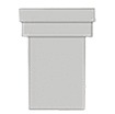 Nicoll rechte WC-mof afvoer D 90 mm L 160 mm polystyrol wit