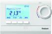 Theben RAM 832 top 2 Digitaluhr-Thermostat flaches Gehäuse weiß