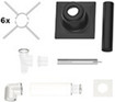 Bosch kit de base D80/125 système de drainage concentrique en PP/métal (blanc)