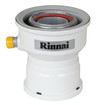 Rinnai adapter D60/100 D80/125 met condensafvoer voor badverwarmer Infinity 17i