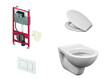 Van Marcke Solutions module TeceProfil standard abattant WC suspendu softclose