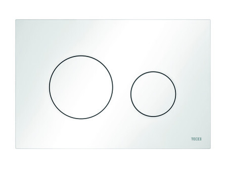 Tece TeceLoop plaque de commande duo blanc 220 x 150 x 5 mm