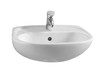 Vitra Normus lave-mains 45 cm avec trou de robinet central avec trop-plein