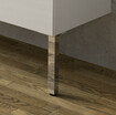 Neova Palerme 2 pieds réglable pour meuble sous-vasque chromé H25 cm