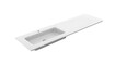 Falper Flat tablette pour lavabo 1200mm gauche matt white