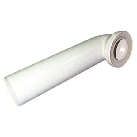 Nicoll coude WC long 90° D 100 mm L 400 mm PVC blanc