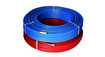 Henco RIXc tube pré-isolé D20 mm ISO 13mm paroi 2 mm longeur 50 m bleu
