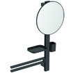 Ideal Standard Alu+ beauty bar M 70 cm miroir rond D 30 cm noir mat