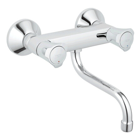 Grohe Costa L Spültischbatterie Wand 2-Griffe Longlife Chrom