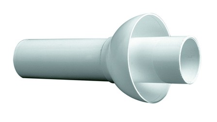 Nicoll Rohr und Rosette für Waschtisch-Bidet-Spülbecken PP weiss L180mm D40mm