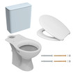 Van Marcke Solutions WC pack Ideal Standard Simplicity staande cuvette uitgang H Softclose classic