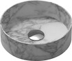 Van Marcke Collection Java Marble lavabo à poser rond blanc